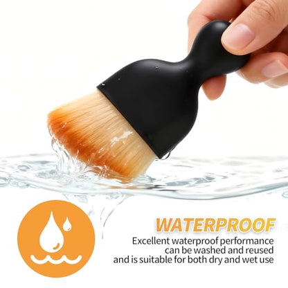 2PCS Car Interior Dust Brush,Soft Microfiber Bristles, Car Detailing Brush Cleaning Brush, Dust Brush Car Interior Cleaning Tool for Car Vents, Dashboards, and Home Use - size: 2PCS