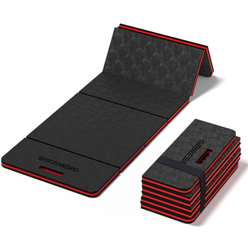 Foldable Kneeling Pad, 47.2" Large Supportive Mechanic Mat with Handle & Storage Strap, Extra Thick Comfortable Foam Knee Pad for Gardening, Garage, Workshop Repairing - size: 47.2in-5-Fold
