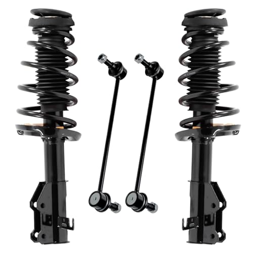 Detroit Axle - 4pc Front Struts Sway Bars for 2014-2019 Chevrolet Impala 2 Struts and Coil Spring Assembly 2 Sway Bar Links 2015 2016 2017 2018 Replacement Suspension Kit - size: 4QS501318/Sway Kit