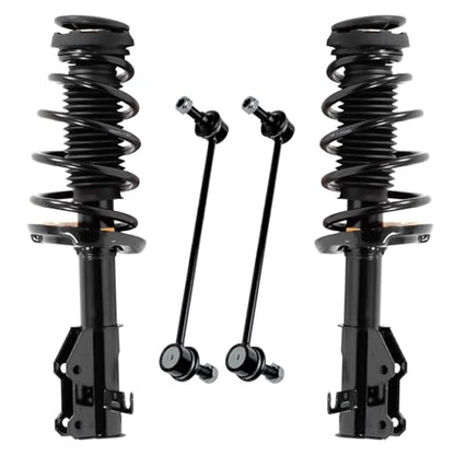Detroit Axle - 4pc Front Struts Sway Bars for 2014-2019 Chevrolet Impala 2 Struts and Coil Spring Assembly 2 Sway Bar Links 2015 2016 2017 2018 Replacement Suspension Kit - size: 4QS501318/Sway Kit