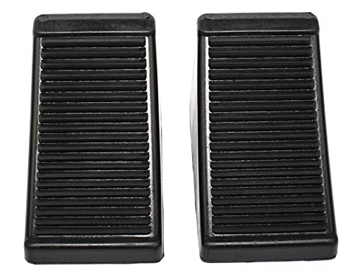 MaxxHaul 50011 Heavy-Duty Rubber Wheel Chocks with Eyebolt, Anti-Slip Design for Trailers, RVs, and Trucks (6.5" x 3.75" x 4") - 2 Pack - size: MaxxHaul 50011- 6-1/2" x 3-3/4" x 4"