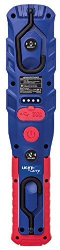 Clore Automotive Light-N-Carry LNC1841 Industrial Grade Rechargeable Work Light with Magnetic Base, Hanging Hooks, and USB Charging Output- 800 Lumen - style: 800 Lumen