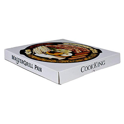 COOKKING - Master Grill Pan, Korean Traditional BBQ Grill Pan - Stovetop Nonstick Indoor/Outdoor Smokeless BBQ Cast Aluminum Grill Pan, Made in Korea - style: MasterGrill