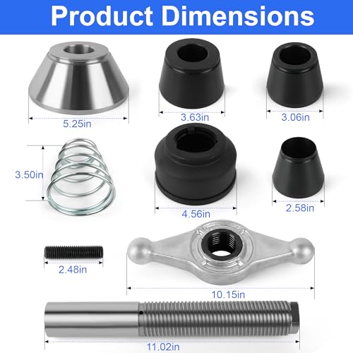 Coats Wheel Balancer 28mm to 40mm Shaft Conversion Complete Kit with Cones & Wing Nut for Coats 700, 800, 825, 850, 925, 950, 1000, 1025, 1050 & 1250