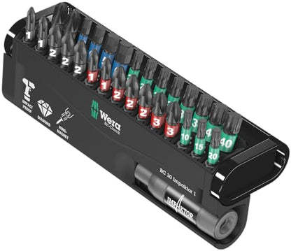 WERA 05057690001 Bit-Check 30 Impaktor 1, 30 Pieces