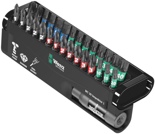 WERA 05057690001 Bit-Check 30 Impaktor 1, 30 Pieces