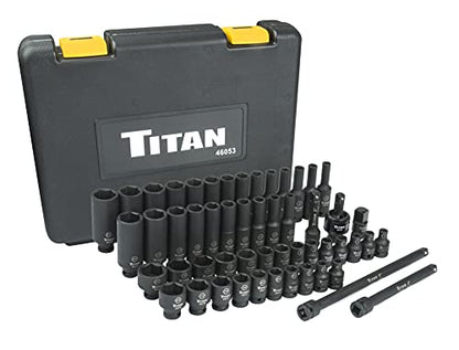 Titan 46053 1/4-Inch Drive SAE & Metric Impact Socket Set