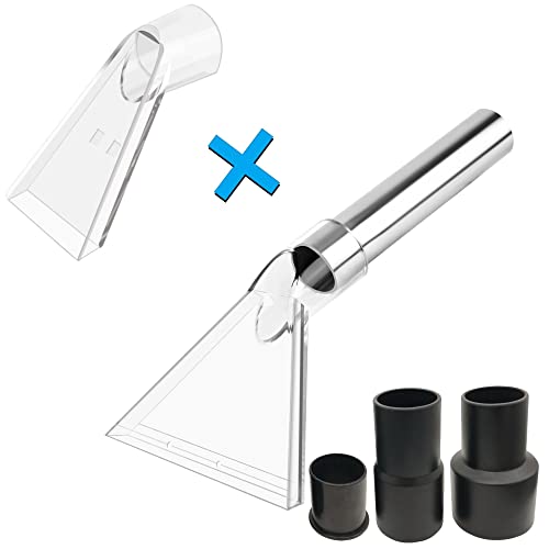 Happy Tree Universal Fit All Brands' Shop Vacs with 2-1/2"&1-7/8"&1-1/4" Adapter Clear Extractor Accessory for Upholstery & Carpet Cleaning & Car Detailing, Shop Vac Extractor Attachment Hose Kit - size: Small+Large