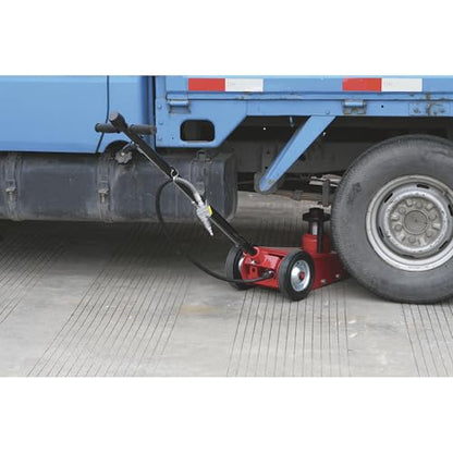 Strongway 35-Ton Quick Lift Air/Hydraulic Service Floor Jack | Quick setup, controlled vehicle service, heavy shop use, stable positioning, durable steel construction - size: 35 Ton