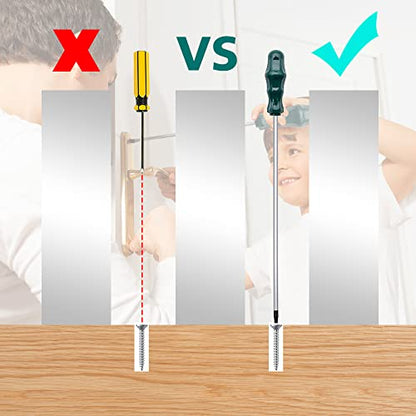 5pcs 12in Magnetic Long Torx Screwdrivers, T15 - T30 (T15,T20,T25,T27,T30)