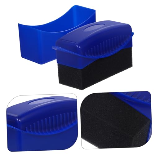 Cabilock Car Wax Applicator Pad Lid 2-Piece Set Tire Dressing and Polishing Tool for Car Detailing Versatile Foam Cleaning Sponge for Waxing and Shine