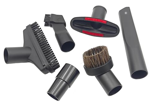 Vacuum Attachments Brush Kit, 1-1/4 inch & 1-3/8 inch, 6pcs | 32mm & 35mm, Vacuum Cleaner Accessories, Fits Vacuum Cleaner