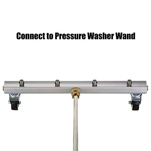 M MINGLE 13’’ Pressure Washer Undercarriage Cleaner with 2 Extension Wands | Under Car Wash with 4 Nozzles, Removes Underbody Dirt and Oil, Fits Cars, Trucks, SUVs and Trailers, 4000 PSI - size: 13 Inch