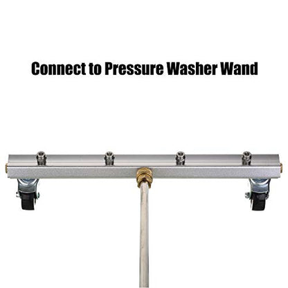 M MINGLE 13’’ Pressure Washer Undercarriage Cleaner with 2 Extension Wands | Under Car Wash with 4 Nozzles, Removes Underbody Dirt and Oil, Fits Cars, Trucks, SUVs and Trailers, 4000 PSI - size: 13 Inch