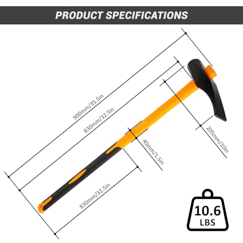 Tire Hammer Bead Brkg Wg, Semi Tire Changing Tools, Steel Duckbill Hammer Tire Removal Tool, 35.5In, Compatible with Car Tire Replacement