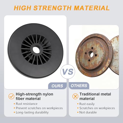 4 Inch Airway Buffing Wheel Flange Kit, 5/8 Inch Arbor Hole, Use with Extension Shaft, Safety Flange for Polishing Buffing Wheels, 1 Pair - color: Airway Flange Kit