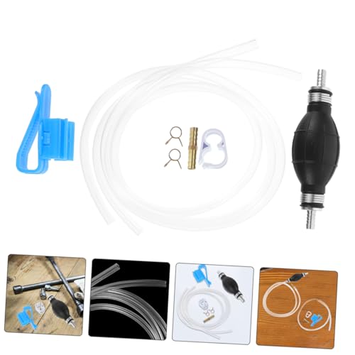 Mobestech 1set Manual Hand Pump Siphon for Transfer Hose Kit for Oil and Liquids Efficient Liquid Transfer Pump for Cars and Motorcycles