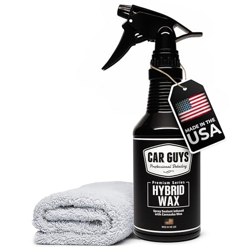 CAR GUYS Hybrid Spray Wax | Advanced Car Wax | Long Lasting and Easy To Use | Safe on All Surfaces | 18 Oz Kit with Towel - size: Spray Wax – 18 oz Kit