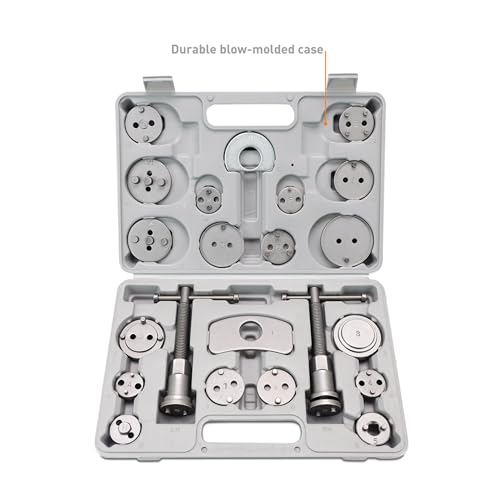 Mishimoto Brake Caliper Piston Wind Back Tool Set, Universal Compatability, 22-Piece Kit