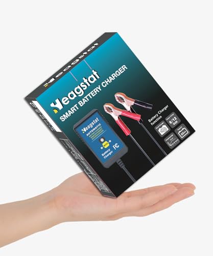 Heagstat HEAG010 Trickle Battery Charger, 6V&12V 1000mA Battery Maintainer - size: 1A 12V