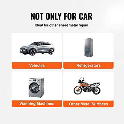 VEVOR 117 PCS Car Dent Puller Kit, Paintless Dent Repair Tool with Lifter, Slide Hammer & Suction Cup for Auto Body Dents, Hail Damage, Door Dings - style: 117PCS