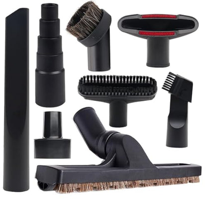 8 Pcs Vacuum Attachments for Shop Vac Accessories - 2 1/2" to 1 1/4" and 1 7/8" to 1" Universal Vacuum Hose Adapter, 1 1/4" Vacuum Floor Brush Attachment Crevice Tool Vacuum Cleaner Accessories - size: 8 Pack