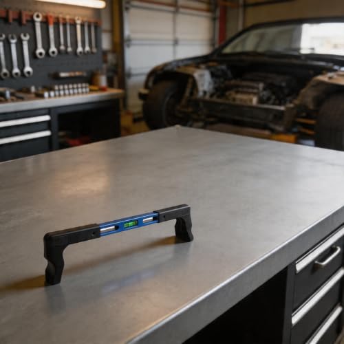 Camber Caster Gauge Kit with Magnetic Base and Bubble - Precision Steering Wheel Tool for Auto Alignment Tasks