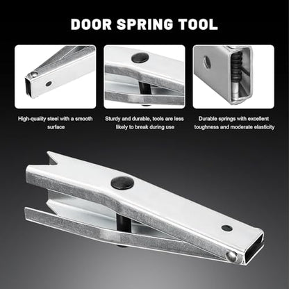 Door Spring Tool, Professional Car Door Hinge Compressor Tool Compatible with 1/2 Inch Wrenches, Steel Spring Tools for Safe Removing and Installing Auto Hinge Springs