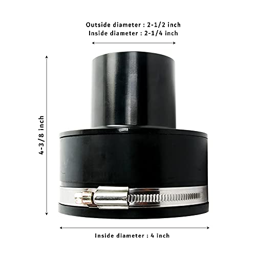 O'SKOOL 4-Inch (Inside Diameter) to 2-1/4-Inch (Inside Diameter) Dust Collector Fitting Vacuum Tool Port Adapter…, DC02