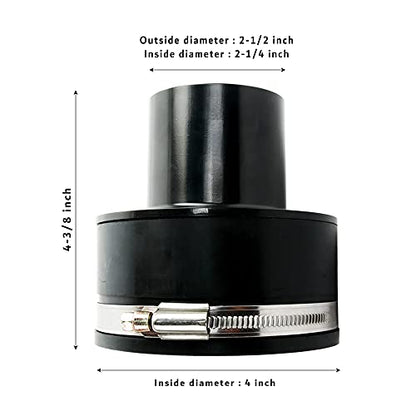 O'SKOOL 4-Inch (Inside Diameter) to 2-1/4-Inch (Inside Diameter) Dust Collector Fitting Vacuum Tool Port Adapter…, DC02