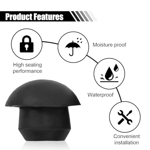 smilfuy 6PCS 8mm Flat-Head Hydraulic Bottle Jack Floor Jack Oil Filler Plug | Rubber Hydraulic Filler Bung for Oil Reservoir Hole, Horizontal Jack Hydraulic Top Pressure Rod for Oil Reservoir - size: 6PCS