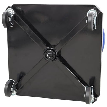 ZeHuoGe 250LBS Adjustable Rolling Mechanic Stool, Garage Workshop Creeper Seat with Tool Tray Storage & 360° Casters, Black Blue