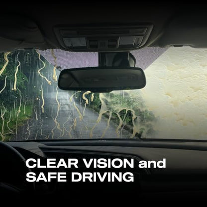 Nasiol GlasShield Wipe-On Nano Rain Repellent Wipe Kit, Ceramic Coating for Windshield, Quick & Easy Application, Easy to Clean, Car Rain-Repellant, Durable Lasts for 15,000 Miles