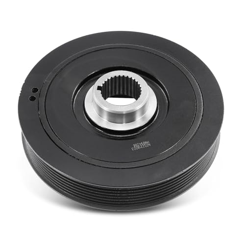 A-Premium Engine Harmonic Balancer Crankshaft Pulley Compatible with Acura RSX 02-06, TSX 04-08 & Honda Accord 03-05, Civic 02-11, CR-V 02-06, Element 03-06, DOHC L4 2.0L 2.4L, Replace# 13810PNA003