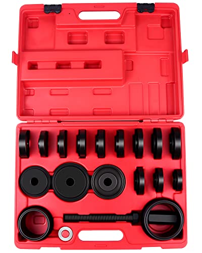 23 Pieces Wheel Bearing Press Kit for Front Wheel Drive Bearing Removal & Installation Wheel Bearing Puller Tool Set with Storage Case