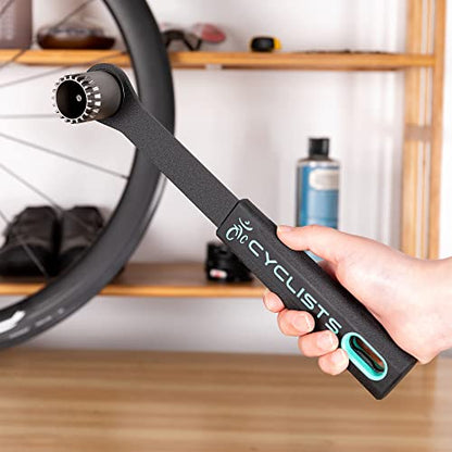 Bike Crank Puller & Bottom Bracket Removal Tool - Bike Tools with Long Handle - Crank Remover, Bottom Bracket Tool, Professional Bicycle Repair Kit - style: CT-B03+CT-T03