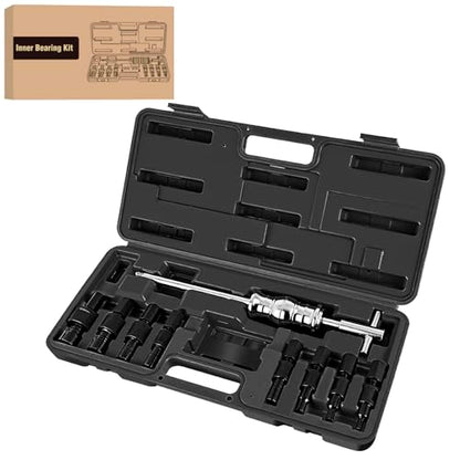 GOOACC 9PCS Blind Inner Bearing Puller Set, Slide Hammer with Expandable Collets 8-32MM Blind Hole Collet Bearing Slide Hammer Puller Set Internal Pilot Bearing Removal Tool for Axles Bearings, Black - color: 9pc Blind Inner Bearing Puller Black