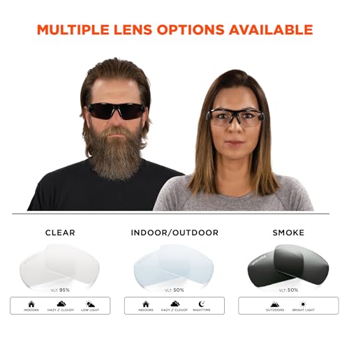 Ergodyne Unisex Skullerz Dagr Anti-fog Safety Glasses - color: Smoke Lens, size: Kryptek Highlander Frame
