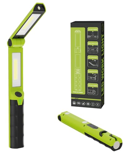 Magnetic Work Light for Mechanic,Rechargeable Mechanic Light,Portable LED Work Light Bar,Cordless Underhood Work Lights with Hooks for Workshop Inspection Emergency - size: 1 Pcs-V
