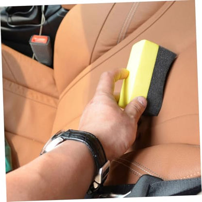 Cabilock 6pcs Tire Shine Applicator Pads Set EVA Foam Car Wash Sponge for Polishing Waxing and Cleaning for Auto Detailing