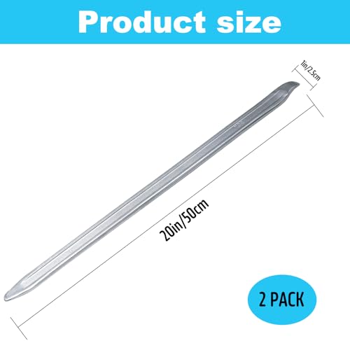 2 Pack 20 Inch Tire Spoons Iron,Heavy Duty Tire Changing Tool Tire Levers Bar,for Cars,Motorcycles,Dirtbike,Lawn Mower Tire Spoon - size: 20 Inch