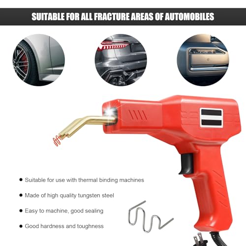 500 PCS Hot Staples Welding Rods, 0.6mm & 0.8mm Hot Staple Welding Wire with Storage Box, Wave Shape Plastic Welder Staple Replacements for Repair Dashboards Lamp Holders - color: 500pcs