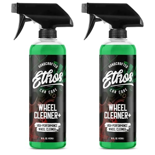 Ethos Wheel Cleaner - Car Wheel Cleaner Spray - Rim Cleaner Spray Brake Dust, Iron Remover - Color Change Technology - Professional Strength Formula (16 oz (2Pack)) - color: 16 oz (2-Pack)