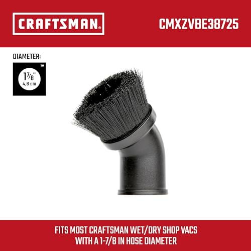 CRAFTSMAN CMXZVBE38725 1-7/8 in. Dusting Brush Wet Dry Vac Attachment - size: Dusting Brush