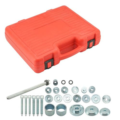 KAX 31-Piece Universal Wheel Bearing Press Kit – Front Wheel Drive Hub Bearing Tool Set for Removal, Installation & Service of FWD Bearings & Seals