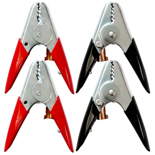 Ampper Replacement Jumper Cable Clamps, 1100A Heavy Duty Car Battery Clamp Ends for Jumper Cables, Jump Starter, Charging and Testing (2 Pairs) - color: 1100A, size: 2 Pairs