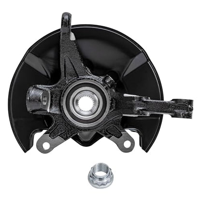 Detroit Axle - Front Steering Knuckles & Wheel Hub Outer Tie Rod Ends Replacement for 2006-2011 Honda Civic DX DX-G EX EX-L LX LX-S Sport - size: 4SU47730/Kit