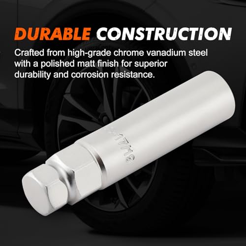 CASOMAN 10 Spline Lug Nut Key, Wheel Lock Removal Tool for Easy Removing and Installing Aftermarket & Factory Wheel Tire Lug Nuts, CR-V Steel - size: TA20-17/19