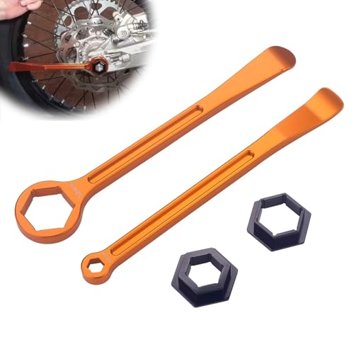 Motorcycle Tire Changing Spoons Lever Iron Tool Wrench Set Tire Repair Tool | Combo Axle Tire Wrench Kit 10MM/0.39'' 13MM/0.51'' 22MM/0.87'' 27MM/1.06'' 32MM/1.26'' For MX Motocross Pit Bikes