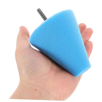Veemoon 4pcs Cone Buffing Pads for Car Wheel Polishing Detail Sponge for Automotive Wheel Care Multifunctional Drill Polishing Kit for Vehicle Hub Cleaning